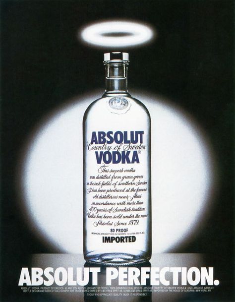 Absolut: Perfection Vodka Advertising, Creative Campaign Ideas, Drink Ads, Creative Campaign, Print Campaign, Swedish Traditions, Group 8, Creative Advertising Campaign, Publicidad Creativa