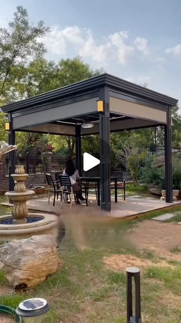 Blinds Sunroom, Pergola Gazebo, Retractable Shade, Retractable Pergola, Retractable Roof, Steel Canopy, Rain Protection, Retractable Awning, Outdoor Pergola