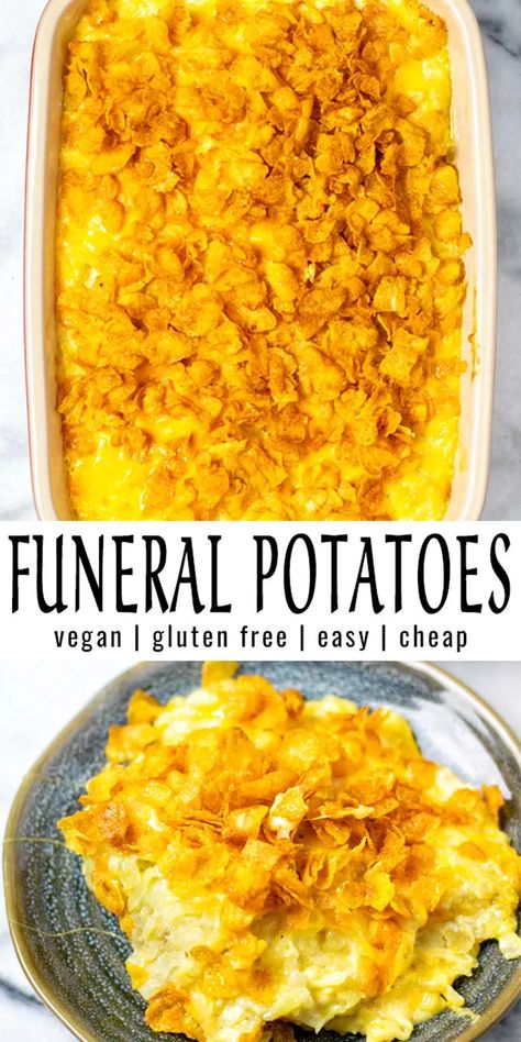 Gluten Free Potato Casserole Recipes, Dairy Free Cheesy Potatoes, Dairy Free Potato Casserole, Vegan Casseroles, Vegan Potato Recipes, Buttered Vegetables, Vegan Casserole, Canned Soup, Potatoe Casserole Recipes