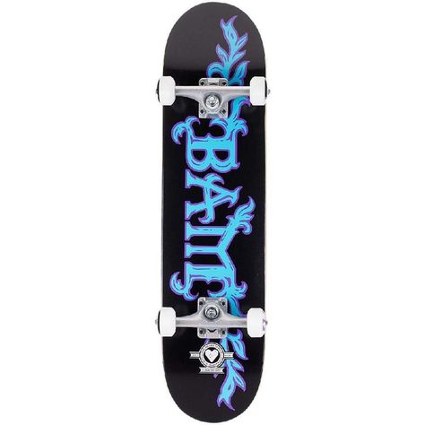 ✪ ✪ ✭ The Heart Supply Bam Growth Black/Blue Complete Skateboard with its cool design will suit every rider looking for a skateboard for street, skatepark, and bowl! Start rolling through the streets with the Heart Supply Bam Growth Black/Blue Skateboard 7.75" x 31.5. This is a high-quality complete that's perfect for beginning skateboarders, those on a budget, and smaller riders just starting out. Features a top-quality The Heart Supply 7-ply maple deck, The Heart Supply wheels, The Hear... Good Boards, Blue Skateboard, Skateboard Deck Art, Skateboard Art Design, Longboard Skateboard, Cool Skateboards, Skate Art, Skateboard Design, Complete Skateboards