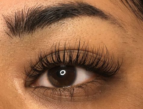 Thick Natural Eyelashes, Long Curly Lashes Natural, Long Lashes Natural Aesthetic, Pretty Eyelashes Natural, Mascara Eyelash Extensions, Super Natural Lash Extensions, Doe Eye Lash Extension, Long Classic Eyelash Extensions, Whispy Lashes Extensions