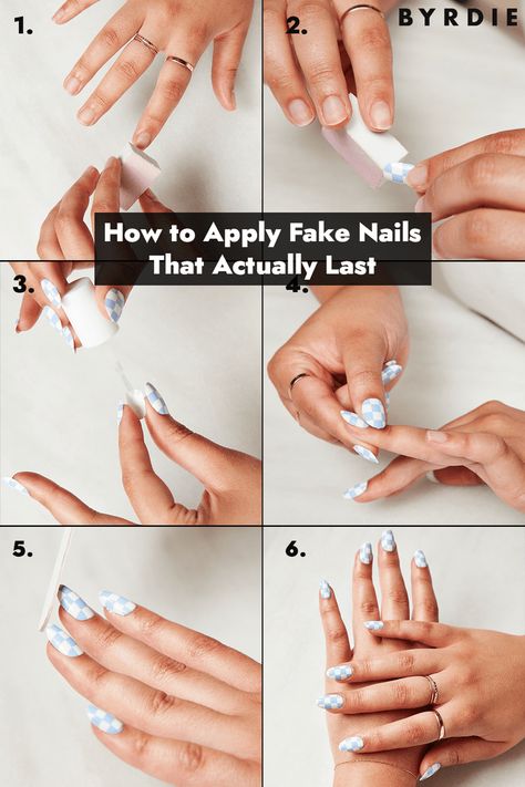 How to Apply Fake Nails at Home for Your Easiest Manicure Ever Fake Acrylic Nails, Nail Room Ideas, Gel French Manicure, Easy Manicure, Acrylic Nails At Home, Nail Room, Popular Nail Designs, Fake Nails With Glue, Nails At Home