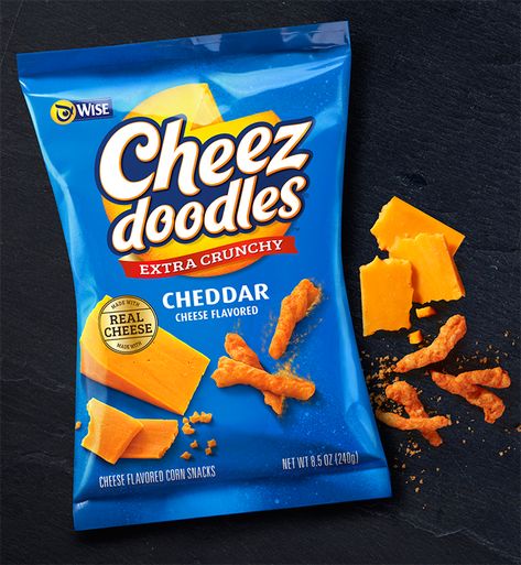 Check Out How Cheez Doodles Just Totally Cheesed Up Its New Packaging – Adweek Cheese Doodle, Best Packaging Design, Free Coupons By Mail, Packaging Snack, Snacks Packaging, Cheese Packaging, Benefits Of Organic Food, Snack Packaging, Corn Snacks