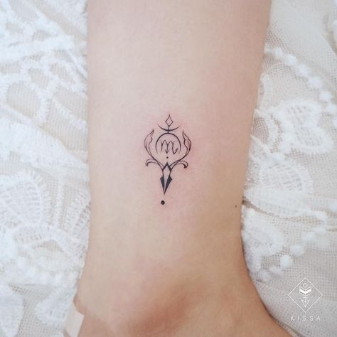 Scorpio zodiac tattoo inspo by South Korean artist @kissa.tattoo. Click the link for more Scorpio tattoos 🦂 ♏ #zodiactattoo #astrologytattoo #scorpiotattoo #tattooinspiration #tattoo #tattoos #tinytattoo Scorpio Sign Tattoos, Scorpio Tattoos, Scorpio Constellation Tattoos, Scorpion Tattoos, Scorpio Zodiac Tattoos, Tattoos For Females, Ram Tattoo, Astrology Tattoo, Horoscope Tattoos