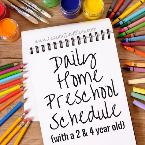 Home Preschool Schedule, Homeschool Preschool Schedule, Tiny Bites, Preschool Prep, Preschool Schedule, Home Preschool, Toddler School, Teaching Toddlers, Preschool Homeschool