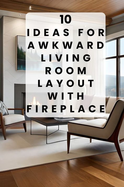 Awkward Living Room, Modern House Interior Design, Awkward Living Room Layout, Corner Fireplace Living Room, Long Narrow Living Room, Rectangle Living Room, Family Room Layout, Rectangular Living Rooms, Long Living Room