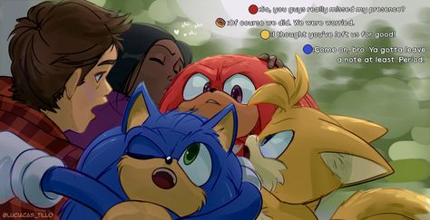 Sonic Tails And Knuckles Fanart, Shipslucia Fanart, Tails Sonic And Knuckles, Sonic And Tom Wachowski Fanart, Sonadow Movie Fanart, Movie Sonic Fanart, Sonic And Tails Fanart, Sonic Movie Fanart, Sonic Wachowski