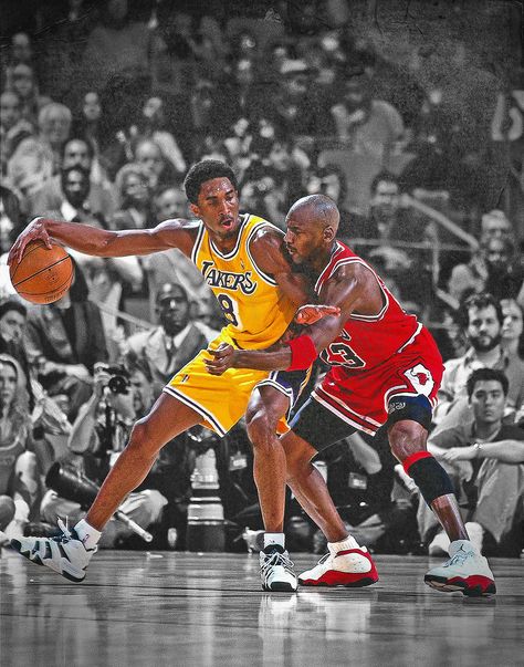 Michael Jordan vs Kobe Bryant Poster, NBA poster, wall art, digital download #KobeBryant #lakers #bulls #nba #jordan #MichaelJordan #BlackAndWhite #SportsPosters #kobe Kobe Bryant Michael Jordan, Michael Jordan Kobe Bryant, Kobe Bryant Poster, Kobe Bryant Pictures, Nba Pictures, Black Mamba, Free Hd Wallpapers, Kobe Bryant, A Background