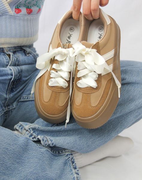 It is HERE! Our Tippies Shoes online store is now LIVE!!! Size available from women’s 6.5-8. Free Shipping when ordering through the website & new subscriber 10% OFF! Shop link： https://tippiesshoes.com/ Brown Sneakers Women, Gingham Shoes, Ribbon Shoe Laces, Adidas Sneakers Women, Satin Shoes, Brown Sneakers, Trendy Sneakers, Stylish Sneakers, Saint Louis