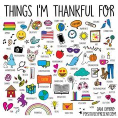 100 Things I'm Thankful For: Part I Arte Doodle, Buch Design, I'm Grateful, Vie Motivation, Bullet Journal Inspo, Bullet Journal Doodles, Be Thankful, Journal Doodles, E Card