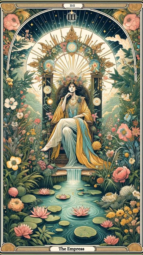 Discover the Empress tarot card meaning, a symbol of nurturing, abundance, and femininity. Learn how it influences all aspects of your life!https://centerspirited.com/tarot/empress-card-meaning/ Empress Tarot Card Meaning, Tarot Cards Art Illustration, The Empress Tarot, Kartu Tarot, Empress Tarot Card, Empress Tarot, Tarot Significado, Online Tarot, Tarot Major Arcana