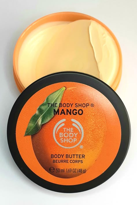 Mango scented body butter from The Body Shop. #thebodyshop #mango #bodybutter #bodycare #summer Perfect Summer Body, Mango Body Butter, Mango Scent, Body Shop Body Butter, Body Conditioner, Diy Body Care, Body Butters, Body Lotions, Shower Routine