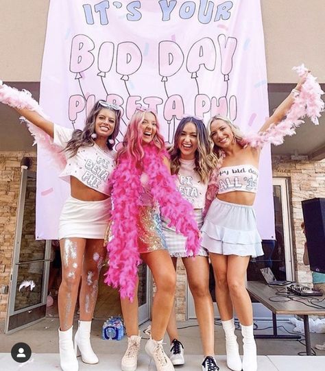 Party like it’s your bid day Sorority Party Themes, Shopify Inspiration, Happt Birthday, Bid Day Ideas, Sorority Recruitment Themes, Formal Cooler Ideas, Sorority Party, Sorority Themes, Recruitment Themes