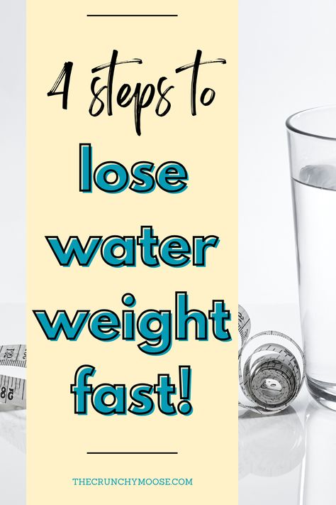 Rather you call it water weight, water retention, bloating, or edema, there  are some simple things you can do to drop water weight quickly.  4 Steps to Lose Water Weight Fast  Do these tips everyday for a week to see quick results. You can also integrate these tips into your daily routines to maintain a healthy weight and lifestyle.  drink more clean water to lose weight, detox to lose weight, master cleanse shot to lose weight, oil pull to lose weight, castor oil to lose weight, detox bath Water Weight Get Rid Of, Lose Water Weight Quick, Diuretic Foods, No Poo Method, Hair Care Diy, Lose Water Weight, Drop Water, Master Cleanse, Detox Bath