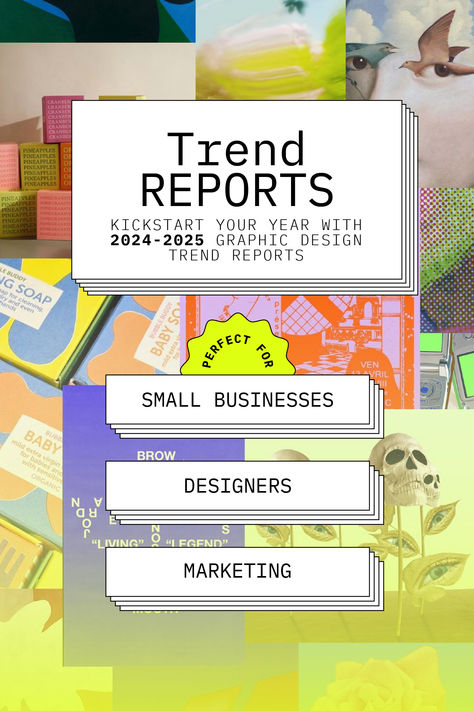 Looking ahead to Q4 2024 and early 2025 and wondering what might be trending? Look no further - I've compiled for you11 trends, with crucial information, references, colour palettes and briefs. Whether you are a small business owner, graphic designer, product, packaging or social media expert - you're going to find very useful information in this discounted pack that will steer you in the right direction. Trending Social Media Post Design, Graphic Design Trends 2024 2025, 2025 Trends Design, Graphic Design Trends 2024 Social Media, Design Trends For 2025, Design 2025 Trends, 2025 Branding Trends, Trend Forecast 2025, Graphic Design Trends 2024 Inspiration