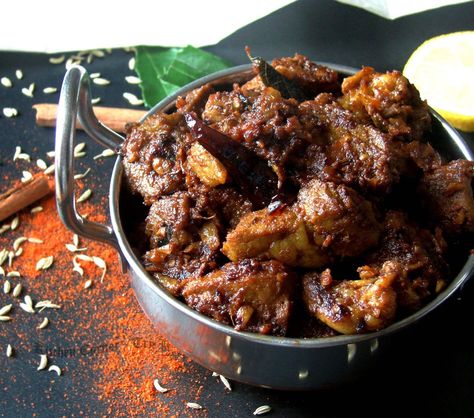 Kitchen Corner-Try It: Mutton Varuval Mutton Chukka, Mutton Recipes, Lamb Dishes, Indian Dessert Recipes, Indian Desserts, Lamb Recipes, Indian Food Recipes Vegetarian, Veg Recipes, Tamil Nadu