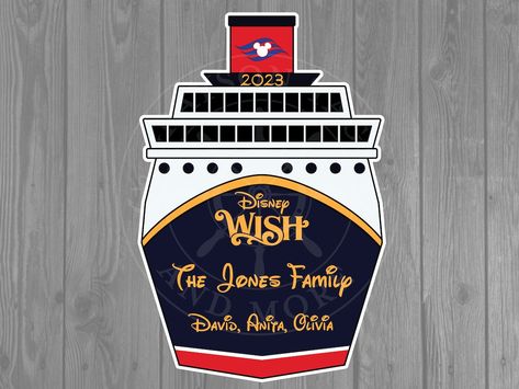 Cruise Door Ideas, Cruise Doors, Disney Wish Cruise, Cruise Stateroom, Cruise Scrapbook Pages, Disney Cruise Door Decorations, Wedding Cricut, Cruise Magnets, Disney Cruise Magnets