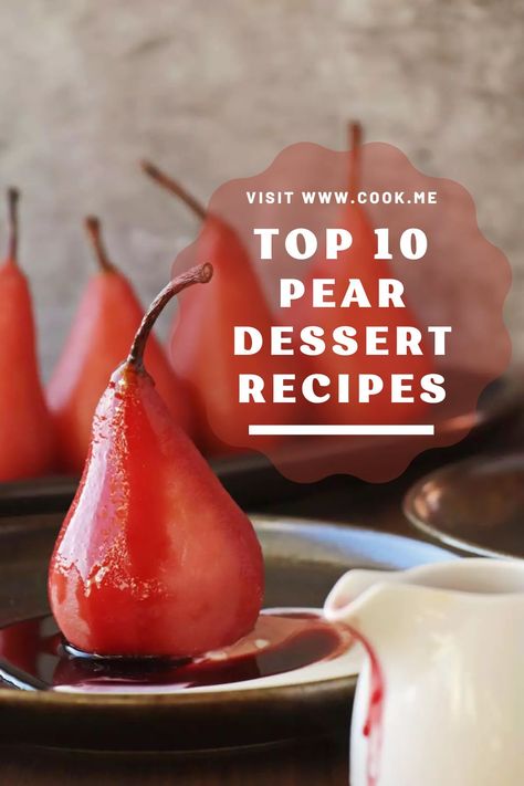 Delicious and Healthy Recipes that Easy to Cook D'anjou Pear Recipes, Pear Recipes Breakfast, Savory Pear Recipes, Pear Tarte Tatin, Pear Desserts, Pear Dessert Recipes, Pear Dessert, Baked Pears, Lent Recipes