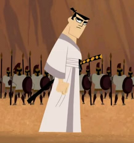 Samurai Jack Aesthetic, Jack Aesthetic, Genndy Tartakovsky, 2d Character Animation, Heroes Vs Villains, 2000s Cartoons, Childhood Characters, Childhood Crushes, Genghis Khan