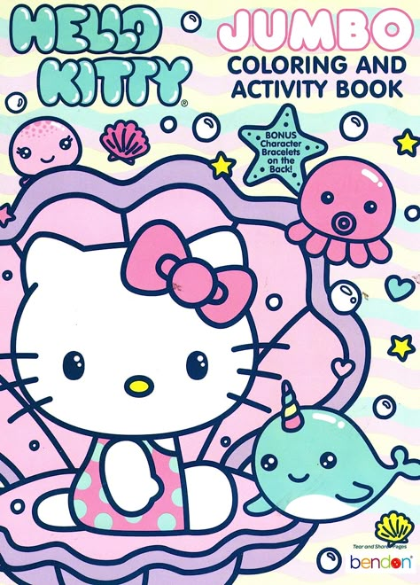 Hello Kitty - Jumbo Coloring & Activity Book: 0880923143745: Amazon.com: Books Hello Kitty Office, Hello Kitty Boots, Hello Kitty Mermaid, Kitty Mermaid, Sanrio Toys, 5 Below, Spool Crafts, Hello Kitty Toys, Cat Coloring Book