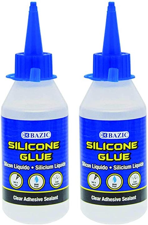 Amazon.com : BAZIC 3.38 Oz. (100 mL) Silicone Clear Glue, Great for Glass Window Plastic Kitchen Home Improvement Quick Repair, Waterproof Crack Resistant, 2-Pack : Office Products Silicone Glue, Clear Glue, Httyd, Office Products, Kitchen Home, Mustard Bottle, Home Repair, Adhesive Vinyl, Glass Window