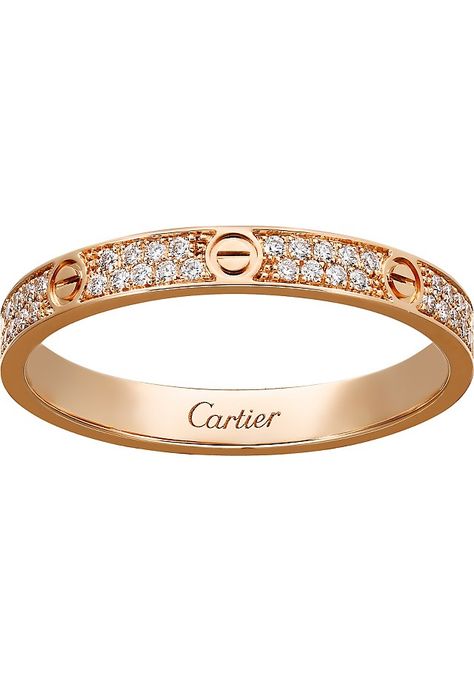 CARTIER - LOVE 18ct pink-gold and diamond ring | Selfridges.com Cartier Jewellery, Enhancer Ring, Cartier Love Ring, Yellow Gold Diamond Ring, Ringe Gold, Cartier Jewelry, Elegant Bedroom, Classy Jewelry, Jewelry Essentials