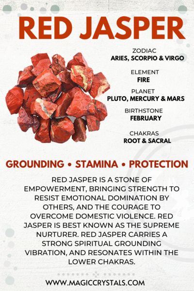 Red Jasper Meaning, Jasper Stone Meaning, Red Jasper Jewelry, Stone Magic, Jasper Meaning, Energy Chakras, Healing Crystals For You, Chakras Healing, Red Jasper Stone