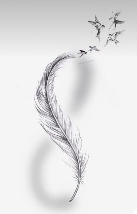 Feather Tatoos Woman, Fine Line Feather Tattoo Design, Feather Fine Line Tattoo, Feather Back Tattoo, Tiny Feather Tattoo, Feather Hand Tattoo, Feather Tattoo Design For Women, Fine Line Feather Tattoo, Bird Feather Tattoo