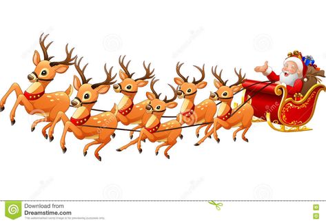 Santa Claus Rides Reindeer Sleigh on Christmas Stock Vector - Illustration of reindeer, drawing: 81011705 Tech Christmas Gifts, Christmas Birthday Cake, Reindeer Drawing, Santa Claus Drawing, Santa Claus And Reindeer, Santa Claus Vector, Chistmas Gift, Art For Christmas, Reindeer Sleigh