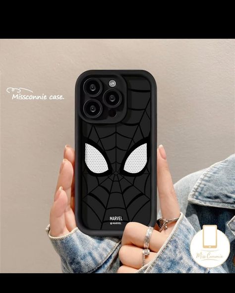 New Premium Black Spider IPhone Back Case Price : 1799 #cases #iphonex #iphonecases #viralcase #spider #cases Iphone Back Case, Spider Man Eyes, Spider Man Web, Cartoon Marvel, Diy Phone Case Design, Marvel Couples, Phone Packaging, Black Spiderman, Iphone 6plus