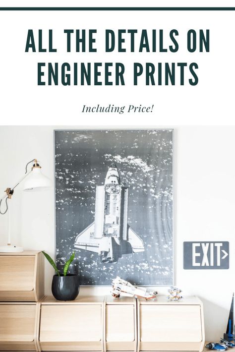 Engineering Prints, Small Kids Bedroom, Homework Room, Simple Diys, Travel Gallery Wall, Large Scale Artwork, Engineer Prints, Matting Pictures, Grey Headboard