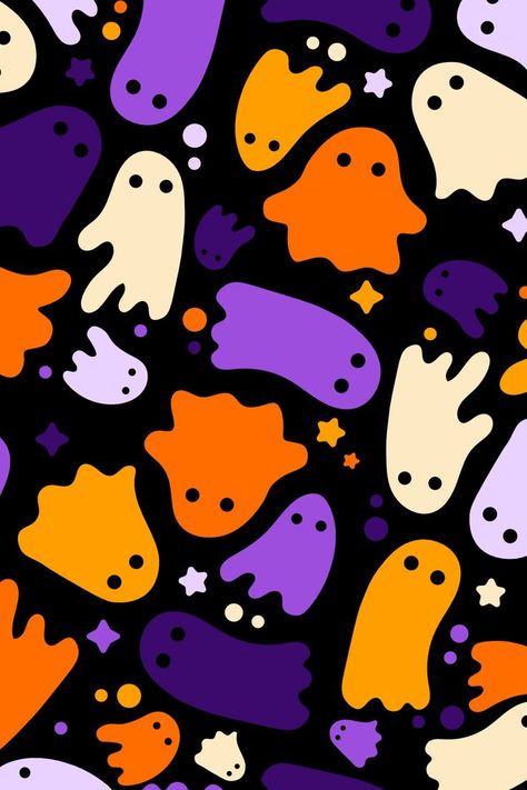 Cute Halloween Wallpaper Iphone, Ghost Background, Cute Halloween Wallpaper, Backgrounds Halloween, Kawaii Ghost, Halloween Wallpaper Iphone Backgrounds, Halloween Wallpaper Backgrounds, Halloween Wallpaper Cute, Witchy Wallpaper