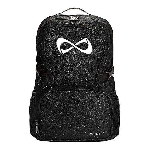 Nfinity Sparkle Backpack Girls Glitter Bookbag | Perfect Bag for Travel, School, Gym, Cheer Practices | 15” Laptop Compartment | Black with White Logo Infinity Cheer Backpack, Cheer Stuff To Buy, Cheer Gift Baskets, Cheer Wishlist, Cheer Essentials, Cheerleading Backpacks, Cheer Bags, Nfinity Backpack, Nfinity Cheer