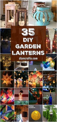 35 Luminous Garden Lantern Ideas To Brighten Up Your Outdoors Twine Lanterns, Solaire Diy, Solar Light Crafts, Garden Lantern, Lantern Ideas, Garden Wallpaper, Outdoor Crafts, Garden Lanterns, Grill Set