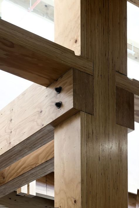 Timber Frame Joinery, Timber Architecture, Timber Frame Construction, Joinery Details, Wood Architecture, Timber Beams, Wood Joints, Timber Structure, Timber Construction