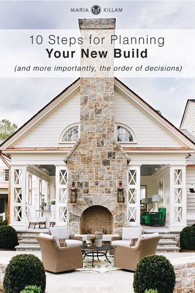 Are you building a new home? There�s a lot of decisions to be made and you may be wondering what decisions need to be made first. Here are 10 steps (and more importantly, the order of decisions) for planning your new build. Maria Killam, Siding Ideas, Hardie Plank, Timeless Bathroom, Home Building Tips, New Home Build, Interior Minimalista, Building A Home, Building Tips