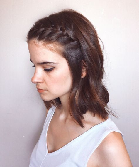 Braided Hairdo, Extension Hair, Short Braids, Beautiful Hair Color, Front Hair Styles, Short Wedding Hair, Penteado Cabelo Curto, Cute Hairstyles For Short Hair, Hair Images