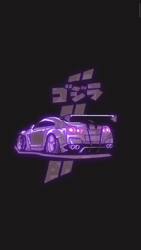 Gtr Car Purple, Skyline Gtr R35, To Fast To Furious, Black Background Art, Nissan Gtr Wallpapers, Gtr 35, R34 Skyline, Gtr Car, Serie Bmw