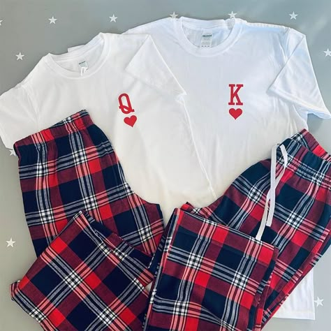 Matching Couple Pajamas, Matching Pyjamas, Pajama Bottoms Womens, Couple Fits, Couple Pajamas, Pyjamas Set, Matching Pjs, Valentine Gifts For Husband