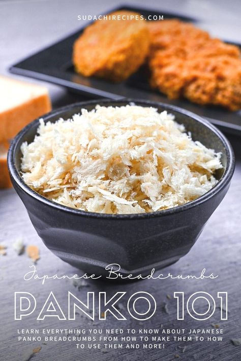 Homemade Panko Crumbs, Japanese Panko Recipes, Panko Crumbs Recipe, How To Make Panko Bread Crumbs, Homemade Panko, Panko Bread Crumbs Recipe, Chef Taro, Panko Recipes, Cooking Staples