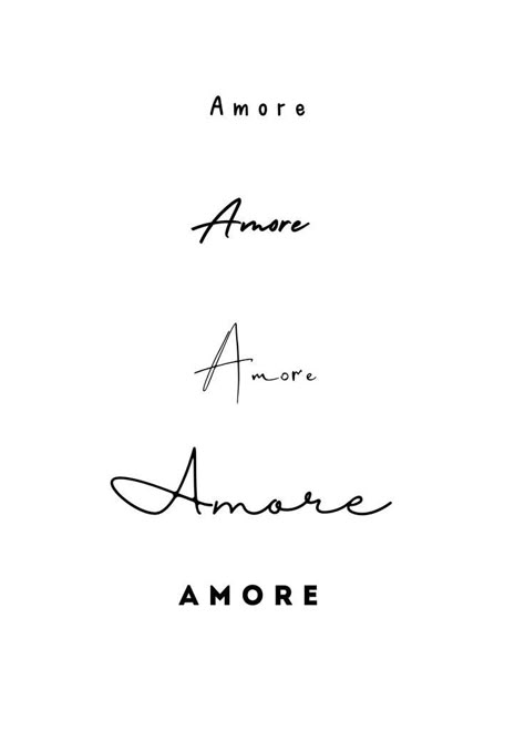 Amore Tattoos For Women, Mon Amour Tattoo, Amor Tattoos For Women, Amore Tattoo Fonts, Tattoo Klein, Amor Tattoo, Arm Tattoos Drawing, Cute Simple Tattoos, Small Girly Tattoos