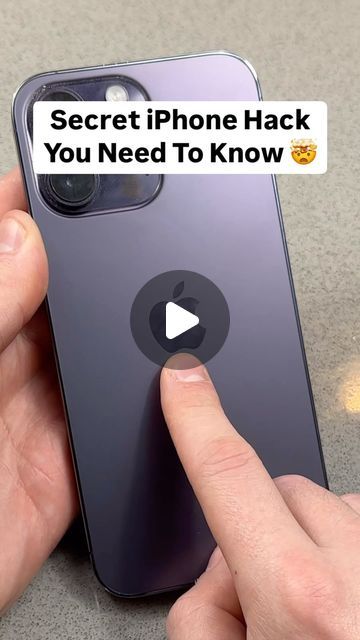 Amin Tips on Instagram: "Follow me @amintips for more tips! The logo on the back of your iPhone is actually a button 🤯 #iphonetips #iphonetricks #lifetips #lifehacks #doityourself #iphonetipsandtricks" How To Convince Your Parents For A Phone, Useful Life Hacks Videos, Cute Phone Ideas, Iphone 17, Iphone Tutorial, Iphone Codes, Phone Tricks, Ipad Features, Iphone Secrets