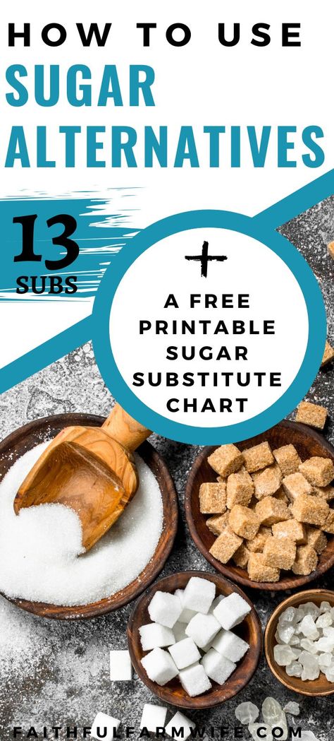 Looking for a quality alternative to white sugar? Check out these 13 sugar substitutes! #sugaralternative #sugarsubstitute #baking #cooking #homemaking #homemade Sugar Substitutes For Baking, Homemade Pancake Syrup, Best Sugar Substitute, Cream Based Soups, Eating Too Much, Simple Sugar, Sugar Alternatives, Baking Substitutes, Seasoned Bread Crumbs