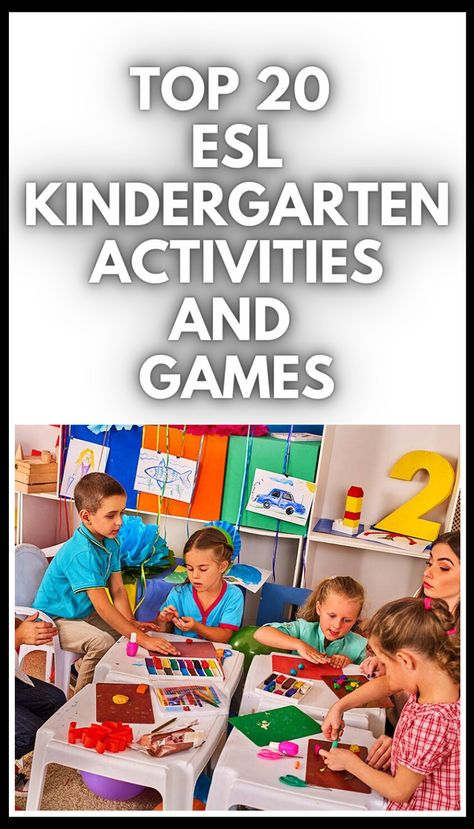 Esl Kindergarten, English Games For Kids, Games For Kindergarten, Teach English To Kids, English Lesson Plans, Esl Teaching Resources, Esl Games, English Activities For Kids, Teaching Esl