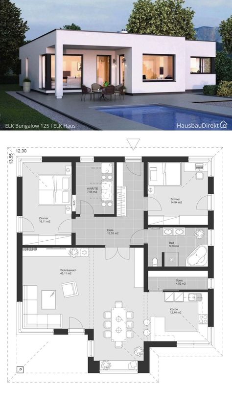 I will draw 2d floor plan, elevation and furniture layout drawingI am an Architectural Draftsman working with Architects and Interior designers. I can help you with floor arrangements and space planning.I will be happy to redraw or amend any floor plan or amend/change an existing design as per your requirements. I'm well experienced in Coverting PDF to CAD or Images/Scans to CAD.Drawings can be provided to suit construction, furniture arrangement, space planning, real estate brochures, p Bungalow Barndominium, Modern Bungalow House Plans, Bedroom Barndominium, Modern Bungalow House, 2 Bedroom Flat, House Plan Gallery, Modern House Facades, House Construction Plan, Architect Design House