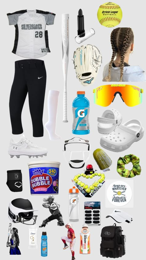 Casual Athletic Outfits, Softball Backgrounds, Softball Bag, Softball Girls, Softball Funny, Softball Things, Softball Tournaments, Softball Bags, Sport Fits