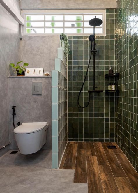 Post-WWII Tiong Bahru Walk-Up Gets Makeover After 72 Years | Qanvast Bathroom Ceramic Tile Ideas, Microcement Bathroom, Tiong Bahru, Toilet And Bathroom Design, Makeover Bathroom, 2023 Mercedes, Interior Design Singapore, Tiles Bathroom, Washroom Design