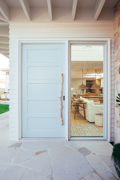 Louvre Windows, Beach House Exterior, Morning Fog, Tropical Home Decor, House Beach, Casa Exterior, Beach House Interior, House Doors, Front Entrance