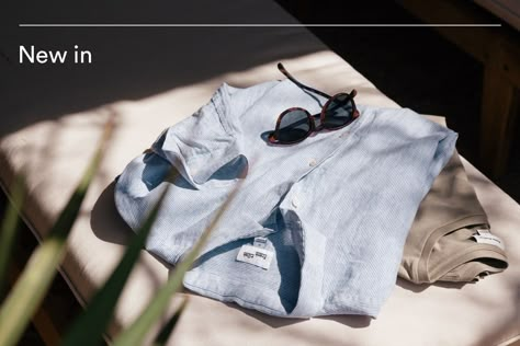 Product Photography Shirt, Shirt Still Life Photography, Shirt Flatlay Photography, T Shirt Editorial Photography, Linen Shirt Flatlay, Flat Layout, Fashion Still Life, Cafe Shop Design, Linen Shirt Men