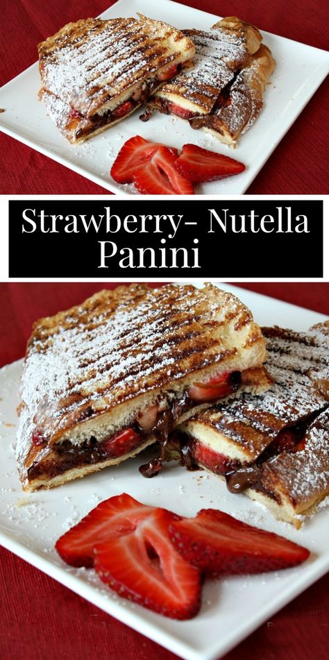 Best Panini Recipes, Signature Sandwiches, Panini Press Recipes, Panini Ideas, Sandwich Maker Recipes, Nutella Sandwich, Sandwich Vegetarian, Panini Recipe, Panini Grill